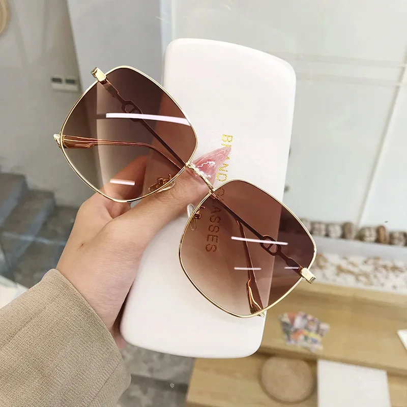 Women Luxury Bags Ysl - New Sunglasses Women Rimless Square Sun