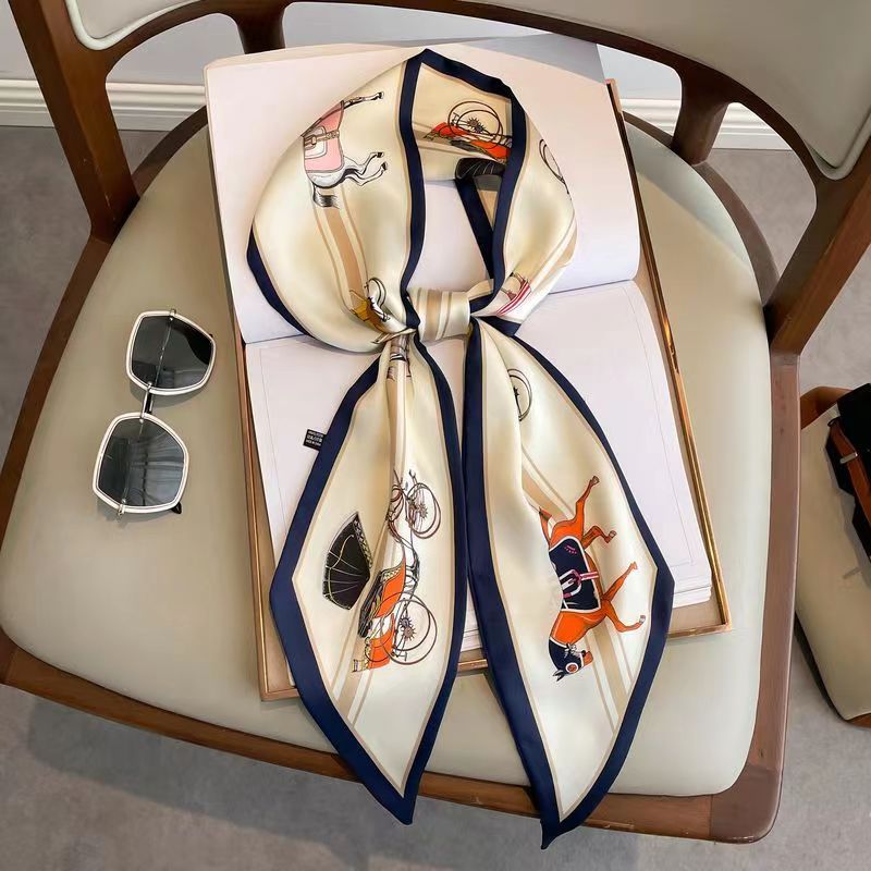 Luxury Bags Duffle - Luxury Design Silk Skinny Headwear Scarf