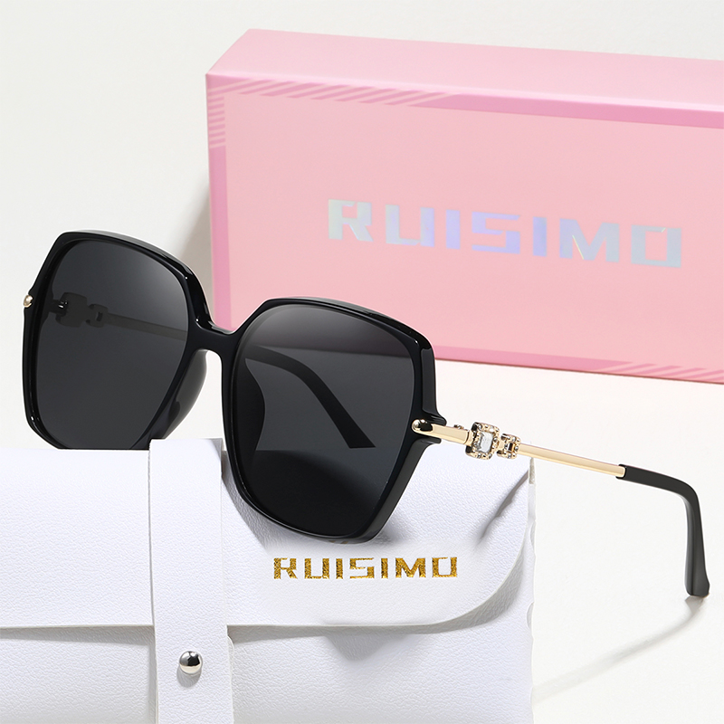 Women Luxury Bags Ysl - RUISIMO Polarized Trend Metal Square Sunglasses