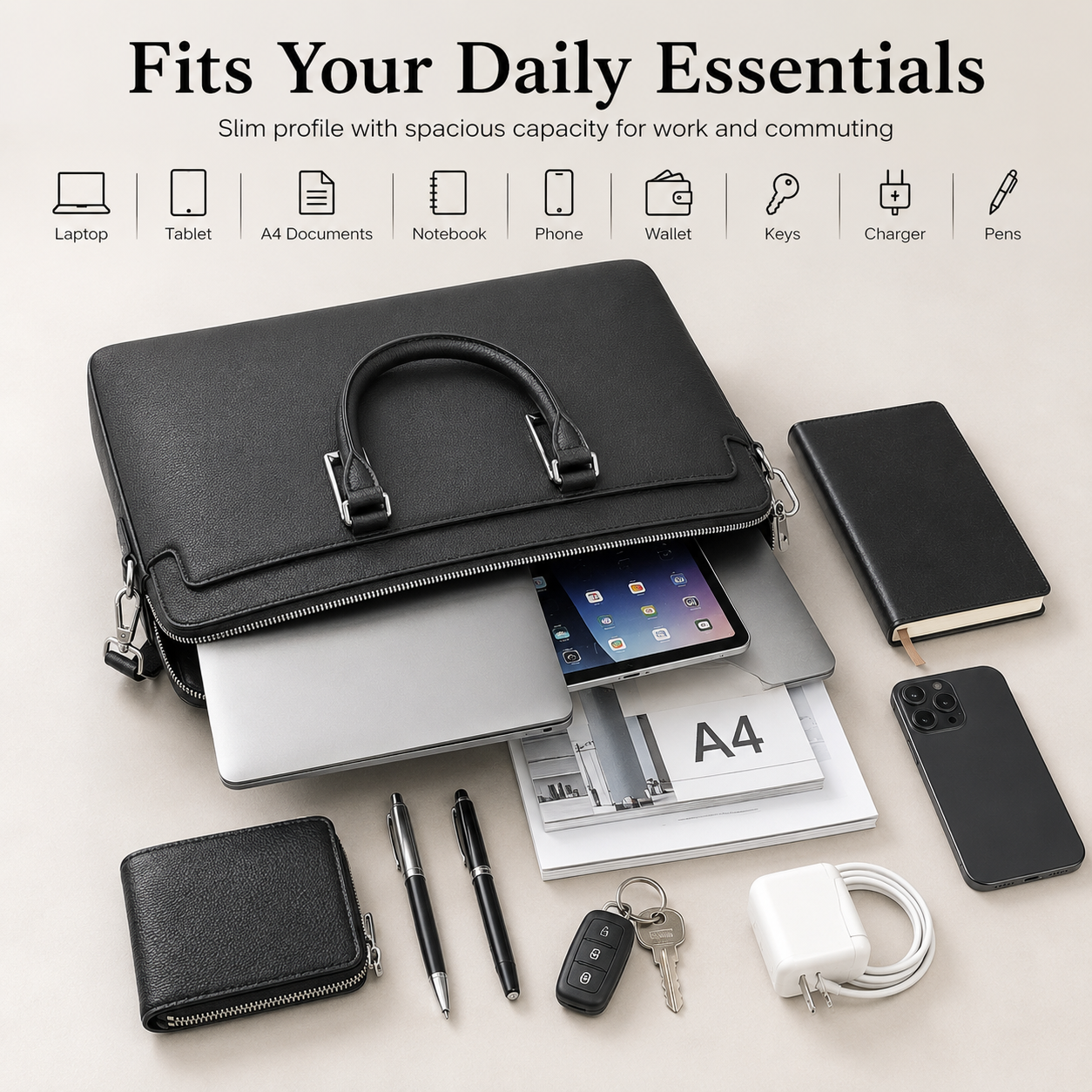 Classic Mens Top Handle Bags B - Luxury Bags For Men recension och pris