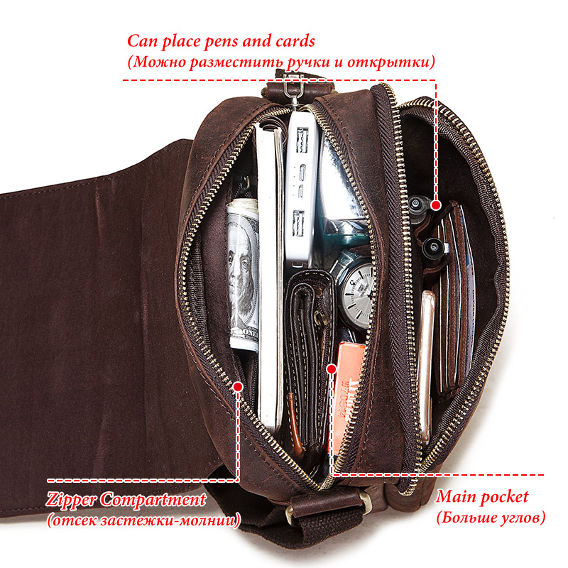 Vintage Crazy Horse Leather Me - Luxury Bags For Men Brands recension och pris