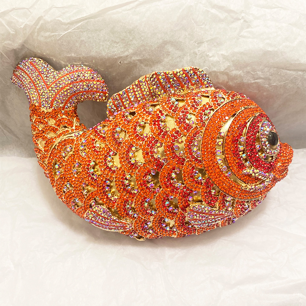 Red/Orange Fish Crystal Mini E - Luxury Bags Mini recension och pris