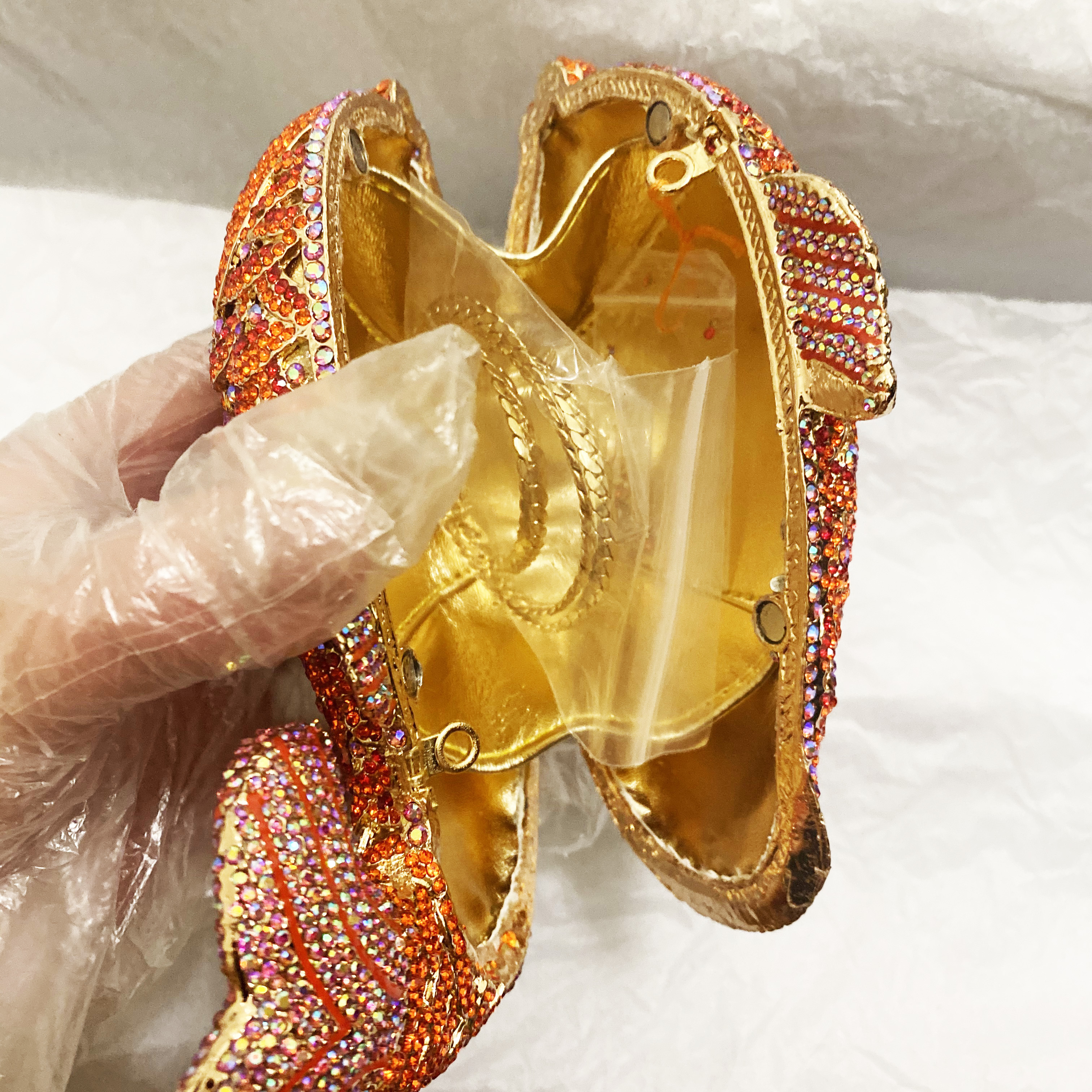 Red/Orange Fish Crystal Mini E - Luxury Bags Mini recension och pris