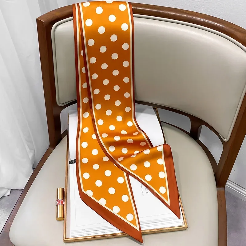 Design Print Skinny Scarf Plai - Luxury Bags Women Brands recension och pris