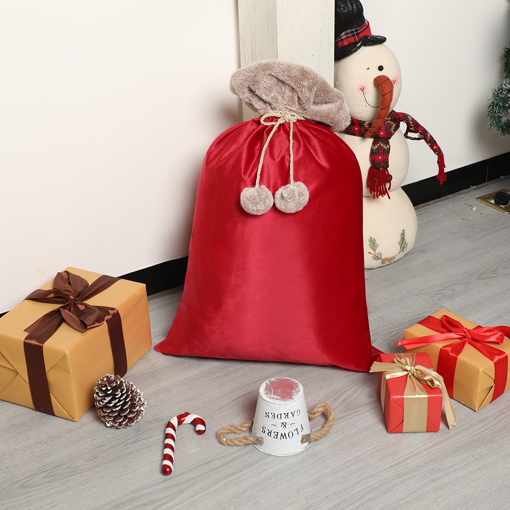 Velvet Christmas Santa Sack Dr - Luxury Bags For Kids recension och pris