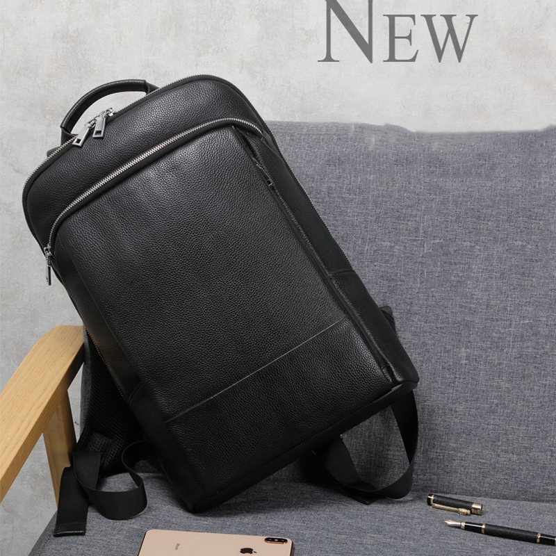 Genuine Leather Backpack Men 1 - Briefcase Leather Slim recension och pris