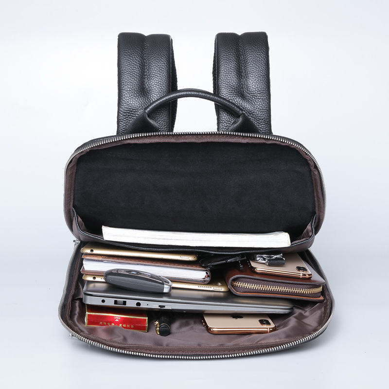 Genuine Leather Backpack Men 1 - Briefcase Leather Slim recension och pris