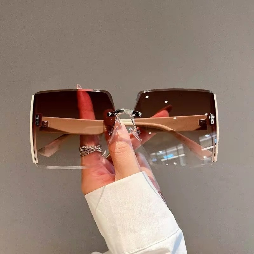 Square Frameless Retro Sunglas - Women Luxury Bags Ysl recension och pris