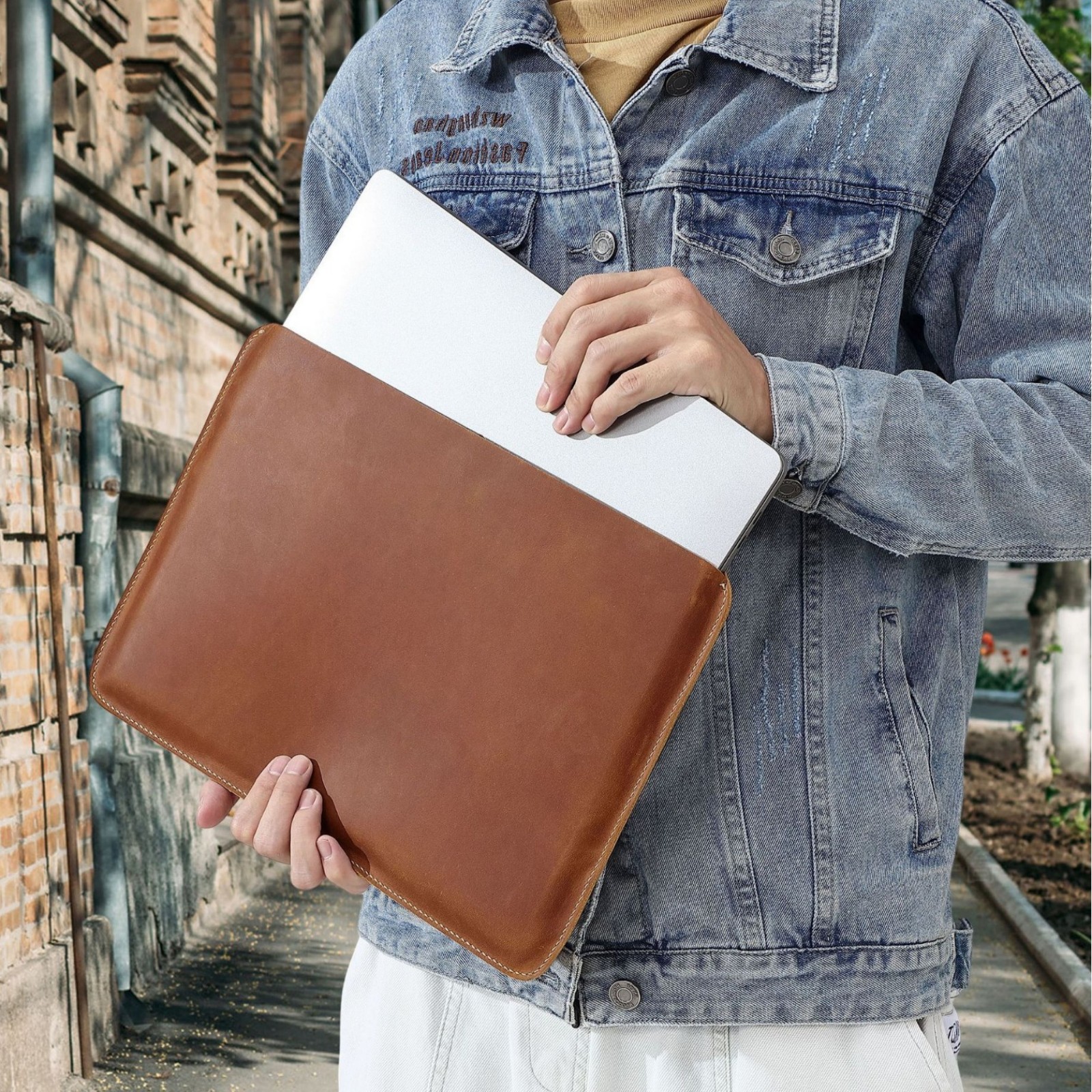 Genuine Leather Slim Laptop Sl - Briefcase Leather Slim recension och pris