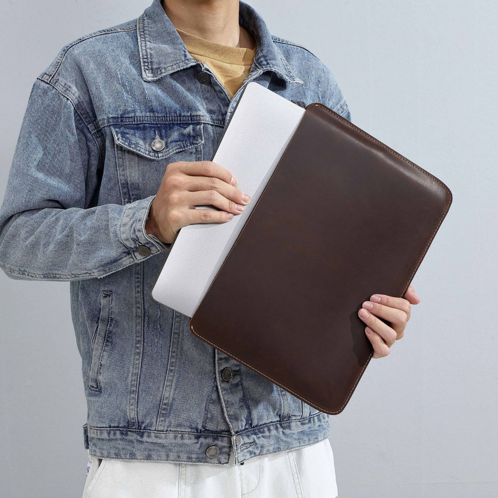 Genuine Leather Slim Laptop Sl - Briefcase Leather Slim recension och pris