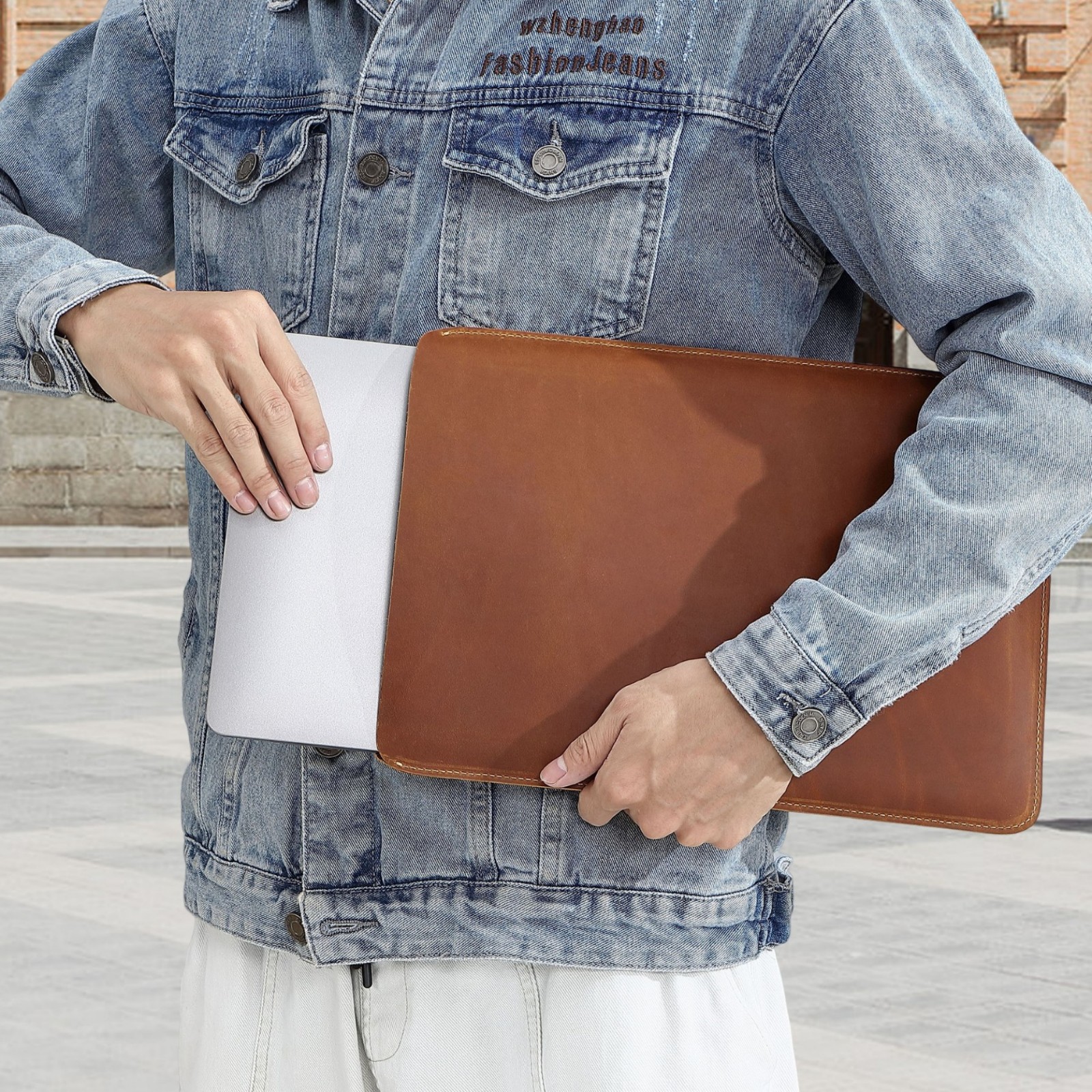 Genuine Leather Slim Laptop Sl - Briefcase Leather Slim recension och pris