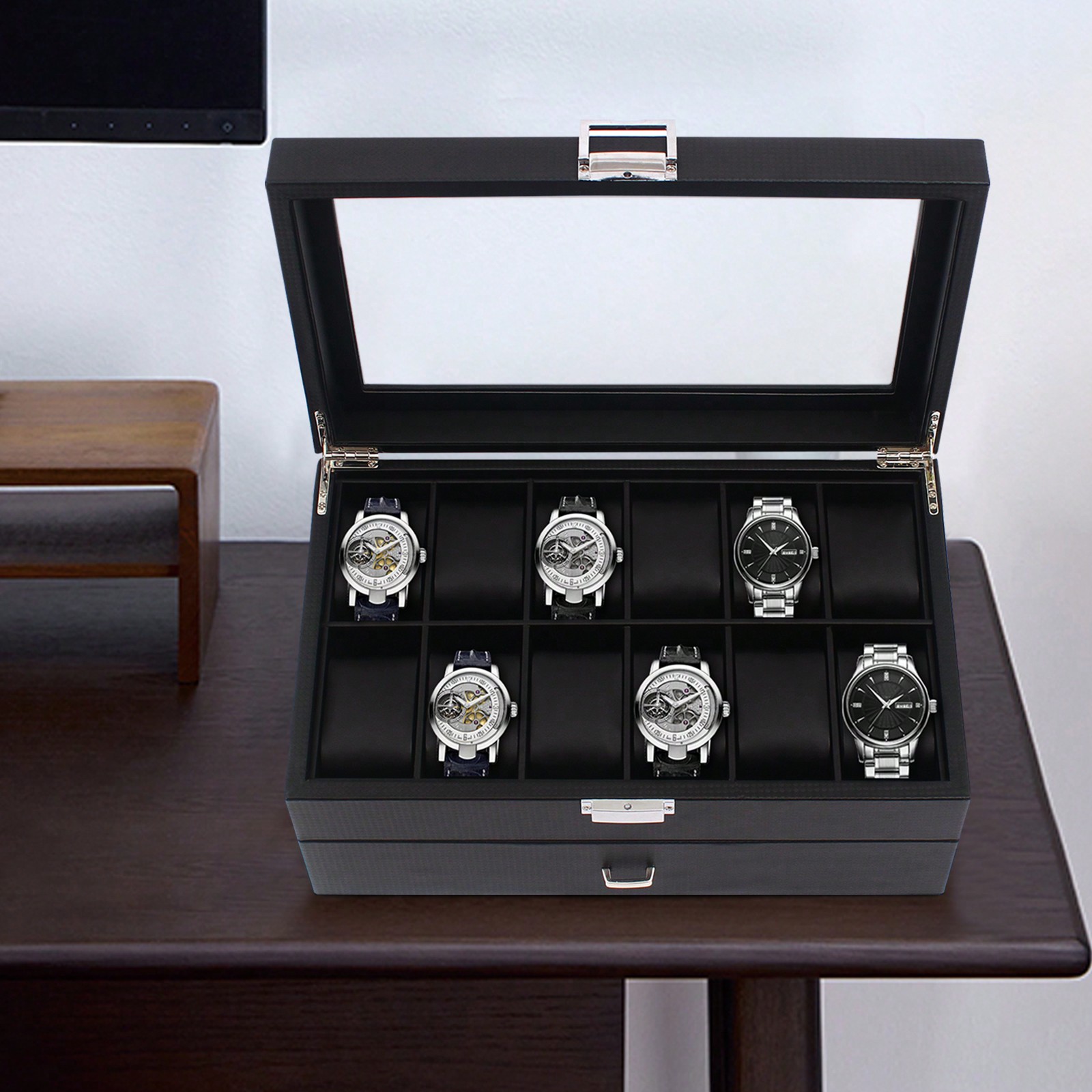 24 Slot Men Watch Display Case - Luxury Bags For Men recension och pris
