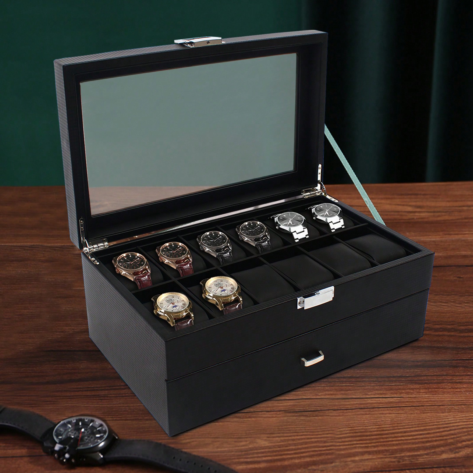 24 Slot Men Watch Display Case - Luxury Bags For Men recension och pris