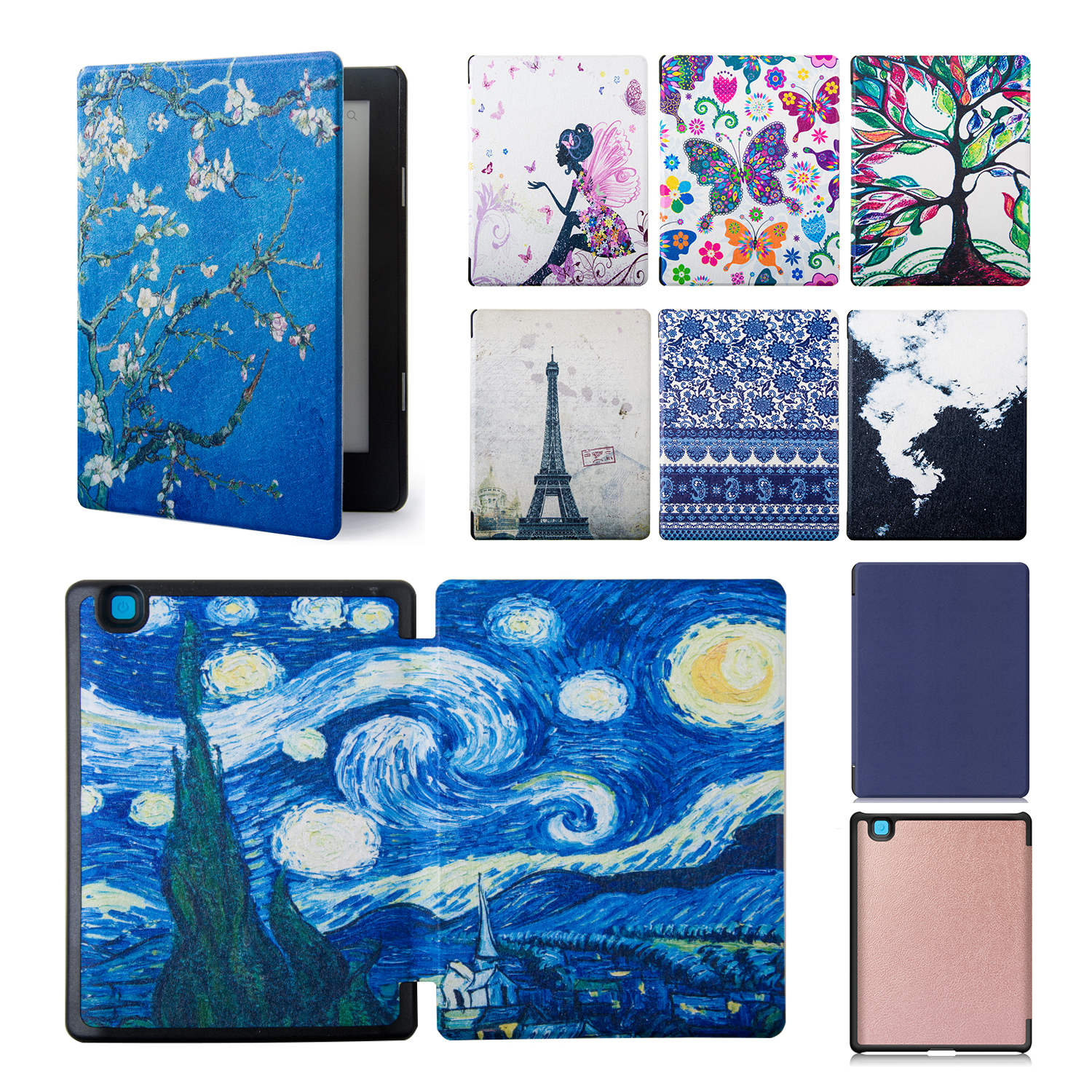 Leather Case for KOBO AURA H2O - Briefcase Leather Slim recension och pris