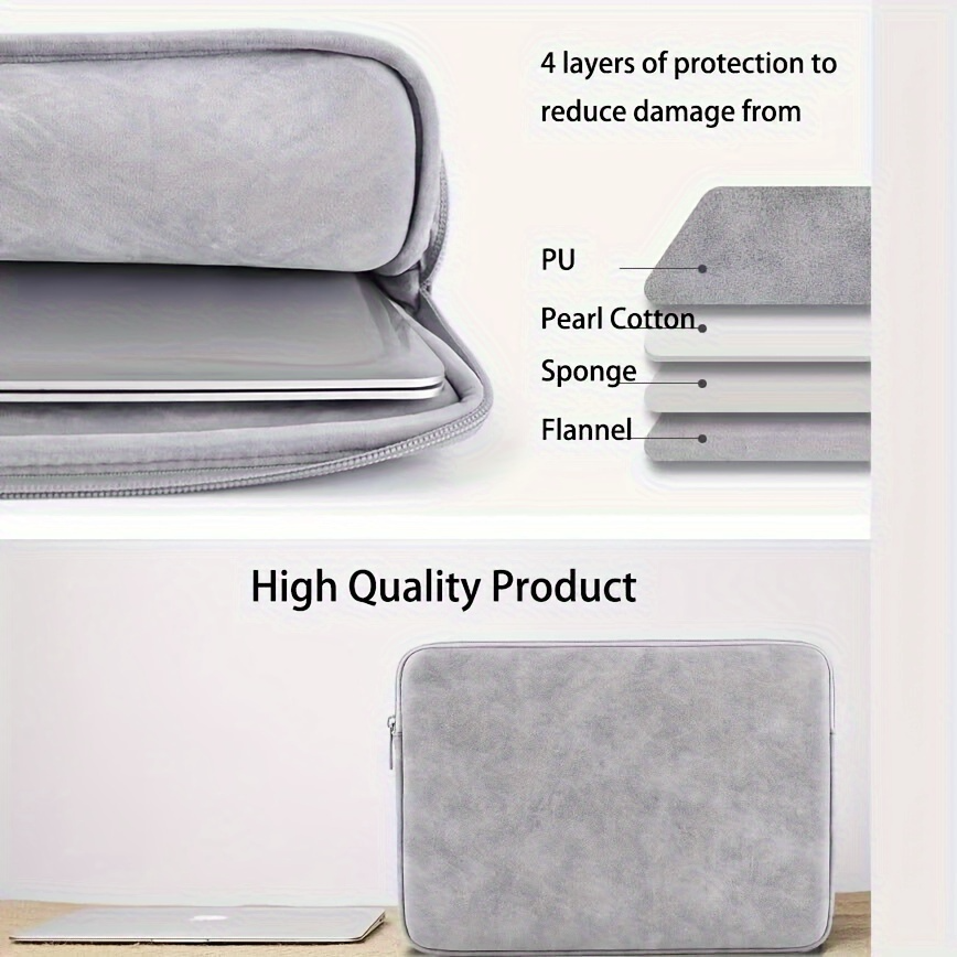 11 13 14 15 Inch Laptop PU Lea - Briefcase Leather Slim recension och pris