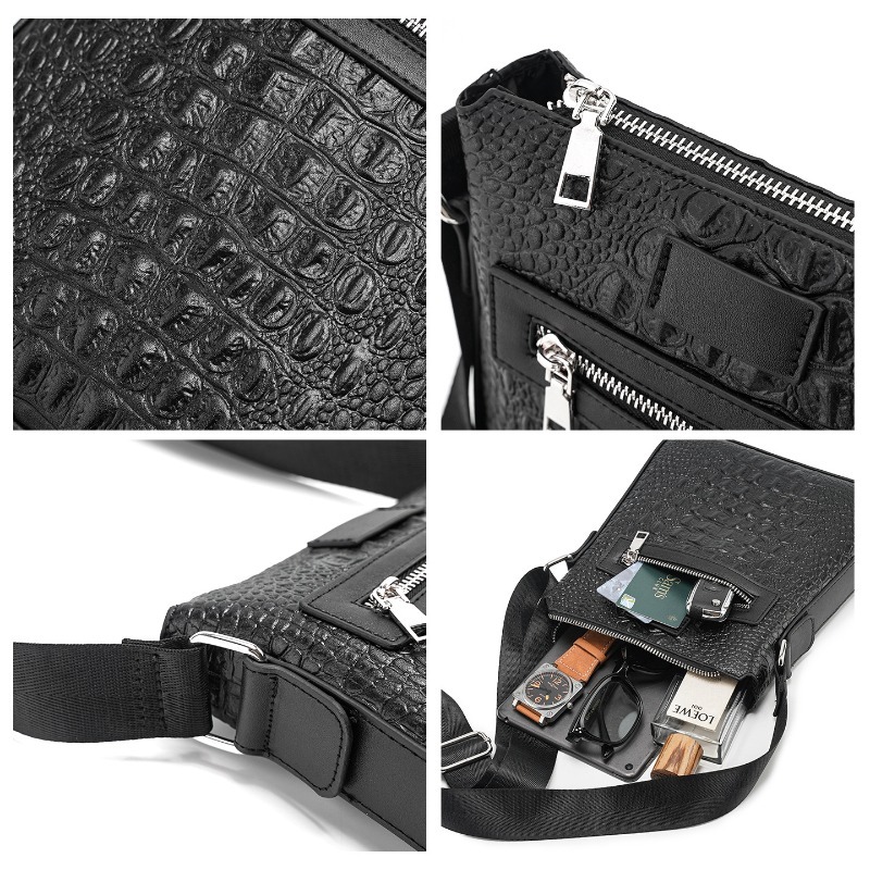 Alligator Leather Men's Crossb - Luxury Bags For Men Brands recension och pris