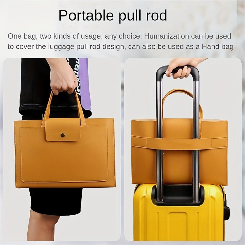 1pcs Waterproof PU Leather Lap - Briefcase Leather Slim recension och pris