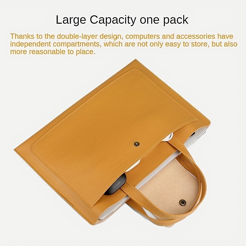 1pcs Waterproof PU Leather Lap - Briefcase Leather Slim recension och pris