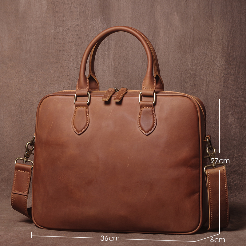 GURO Men Crazy Horse Cowhide B - Luxury Bags For Men recension och pris