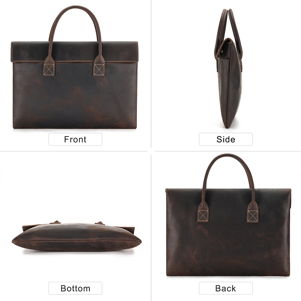 JOYIR Genuine Leather Vintage  - Briefcase Leather Slim recension och pris