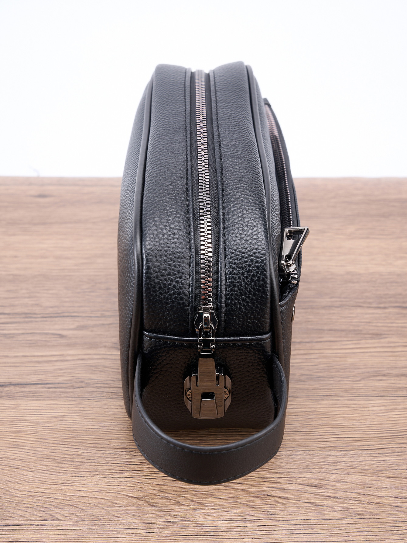 Men's PU Leather Lockable Wris - Briefcase Leather Slim recension och pris