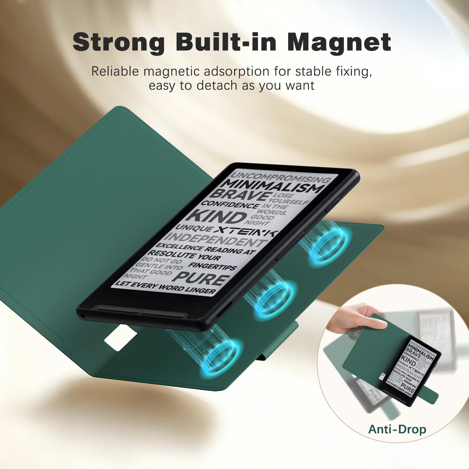 MoKo Magnetic Case for XTEINK  - Briefcase Leather Slim recension och pris